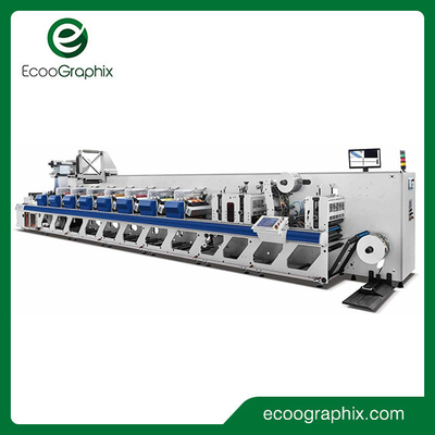 Flexographic লেবেল প্রিন্টিং মেশিন উচ্চ গতি স্বয়ংক্রিয় 8 রং