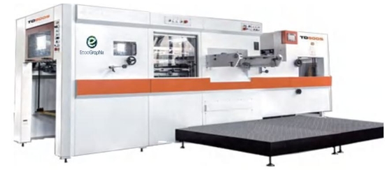 TD800S কার্ডবোর্ড প্রাক প্রেস সরঞ্জাম সঙ্গে stripping ফ্ল্যাট বিছানা ডাই কাটিং মেশিন