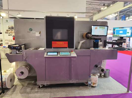 উচ্চ মানের লেবেল উত্পাদনের জন্য 360 * 360 ডিপিআই থেকে 1440 * 360 ডিপিআই রেজোলিউশন এবং 10 মি / মিনিট - 60 মি / মিনিট গতির সাথে ডিজিটাল লেক প্রিন্টিং মেশিন