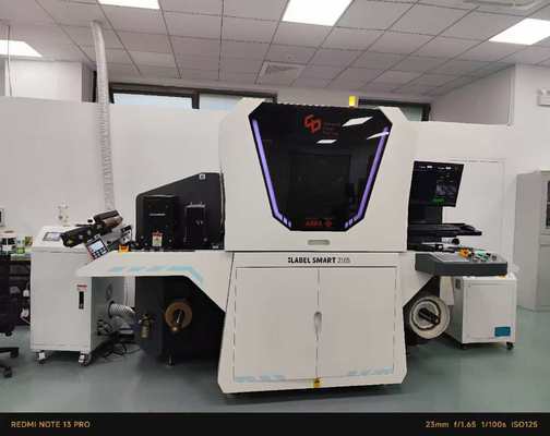 216 মিমি ডিজিটাল লেবেল ইউভি প্রেস, 1200*600 ডিপিআই রেজোলিউশন এবং 10মি/মিনিট - 75মি/মিনিট প্রিন্টিং স্পিড সহ