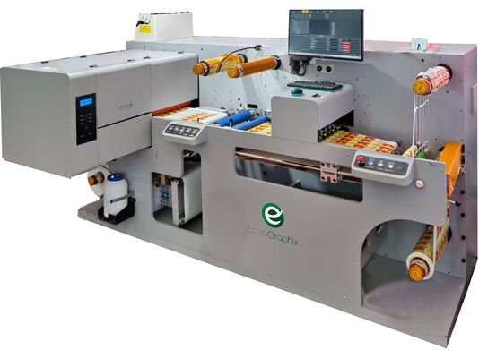 কাটা এবং ল্যামিনেটিং ফাংশন সহ ডিজিটাল লেবেল প্রিন্টিং মেশিন