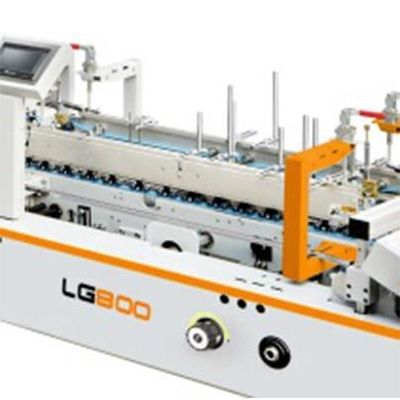 LG800 ESC CNC পেপারবোর্ড কার্টন ভাঁজ গ্লুইং মেশিন